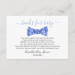 Bow tie Bokar för baby Baby Shower Tilläggskort