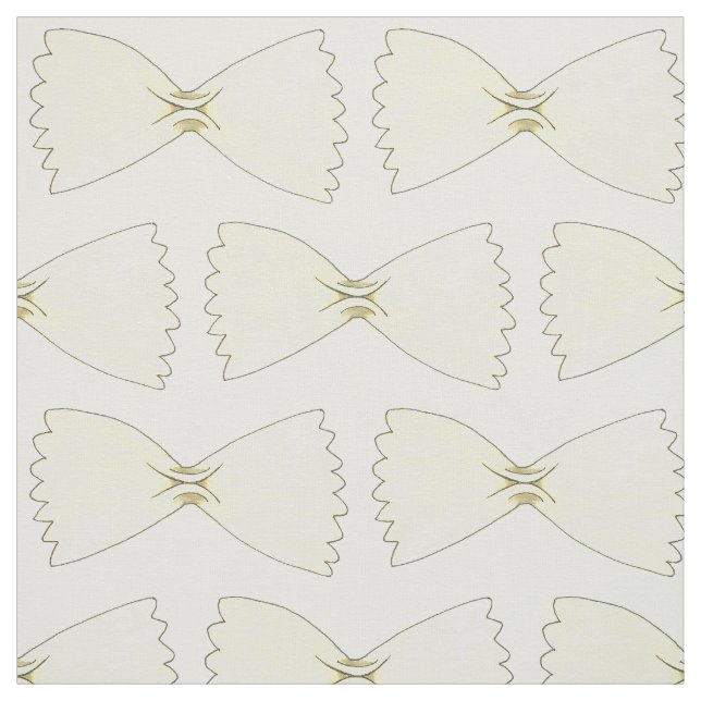 Bow Tie Bowtie Pasta Shapes Italy Food Fabric Tyg (Provkarta)