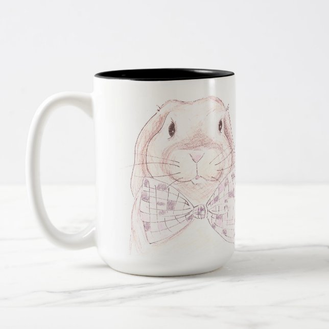 Bow Tie Bunny mugg (Vänster)