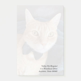 Bow tie cat post-it block