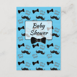 Bow Tie och Mustache Baby Shower-inbjudan Inbjudningar