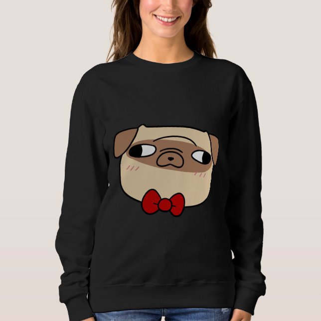 Bow Tie Pug Ansikte Classic T-Shirt 598 (Framsida)