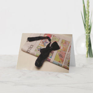 "Bow Tie Tecknads" födelsedagskort Kort