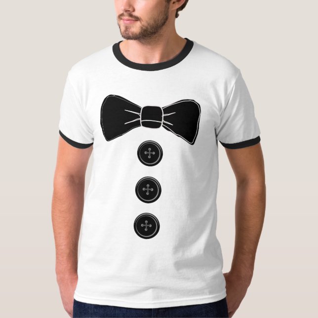 Bow tie tuxedo Funny Manar T-shirts (Framsida)