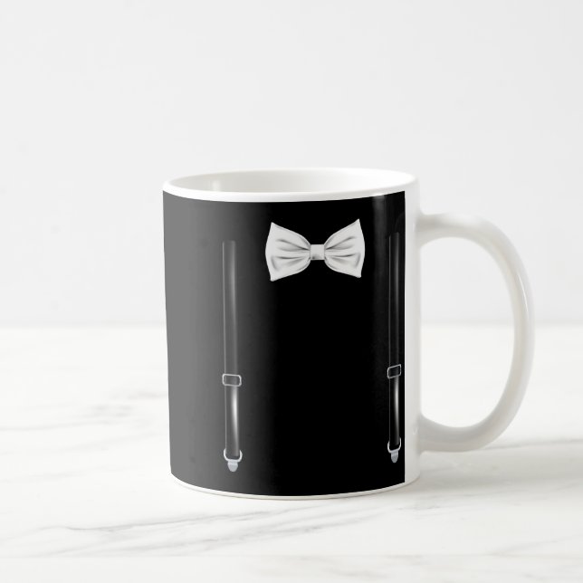 Bow Tie With Suspenders Funny Wedding And Special  Kaffemugg (Höger)