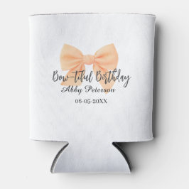 Bow-tiful birthday orange bow name date simple pas