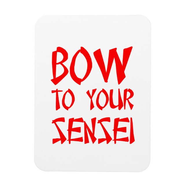 Bow till Sensei Magnet (Vertikal)