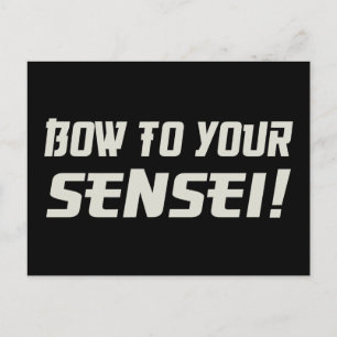 Bow till Sensei! Vykort