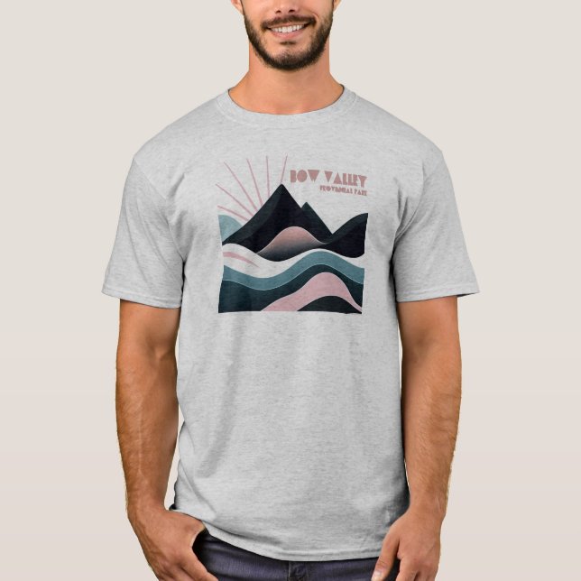 Bow Valley Provinspark Färgad Backe T Shirt (Framsida)