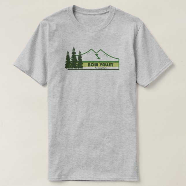 Bow Valley Provinspark Grönt Rand T Shirt (Design framsida)