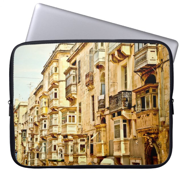 Bow windows in Maltamalta,window,antique,architect Laptop Fodral (Framsidan)