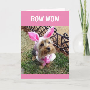 BOW WOW SÄGER VALP/"GLAD PÅSK TILL DIG! HELGKORT