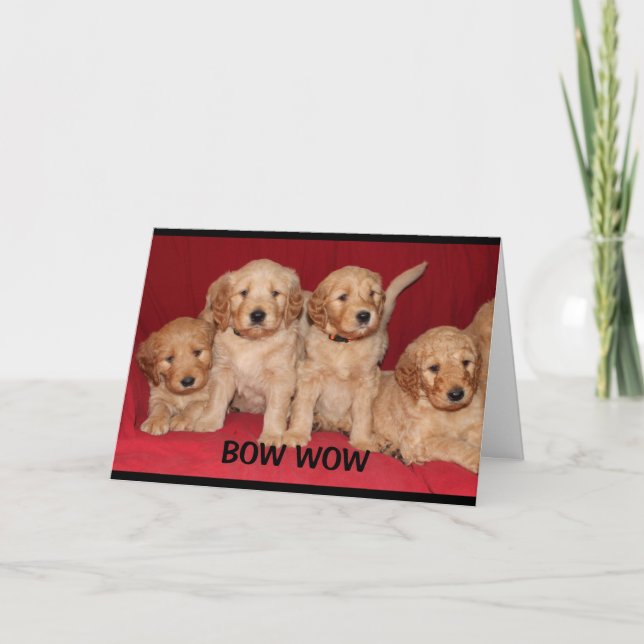 Bow Wow Wow Du är en Fantastisk Mamma Mors dag Kort (Framsida)