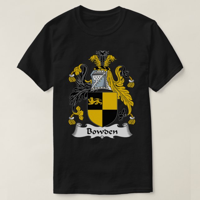 Bowden Jackar Arm Family Crest T Shirt (Design framsida)