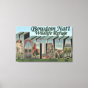 Bowdoin Nat'l Wildlife Refuge, Montana Canvastryck