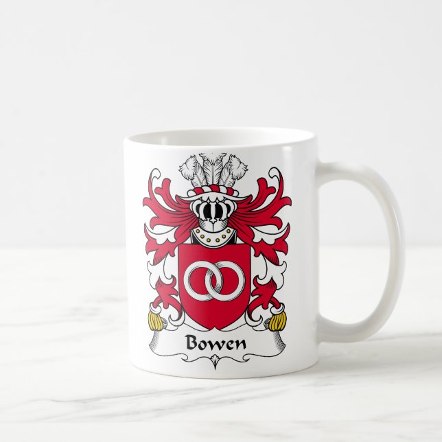 Bowen familjvapensköld kaffemugg (Höger)