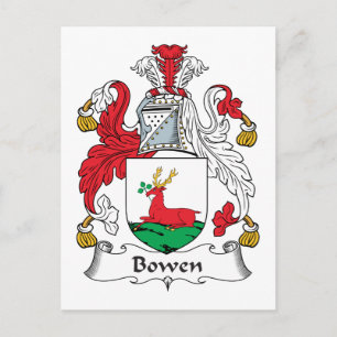 Bowen Family Crest Vykort