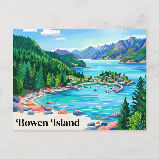 Bowen Island Kanada Vykort (Framsida)