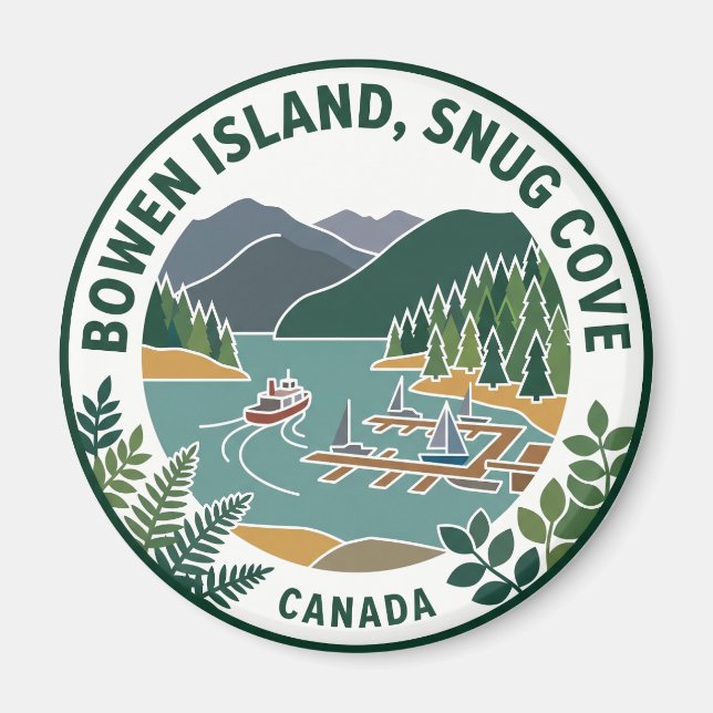 Bowen Island, Snug Cove Kanada Magnet (Framsidan)