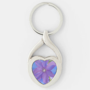 Bowen Twisted Heart Silverfärgad Nyckelring