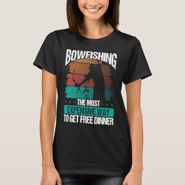 Bowfish Archer Bowhunter Bowfisher Fisherman Bo T Shirt (Framsida)