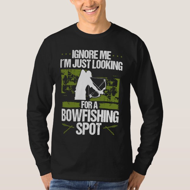 Bowfisher Fisherman Bowfishing Spot Archer Bowhunt T Shirt (Framsida)