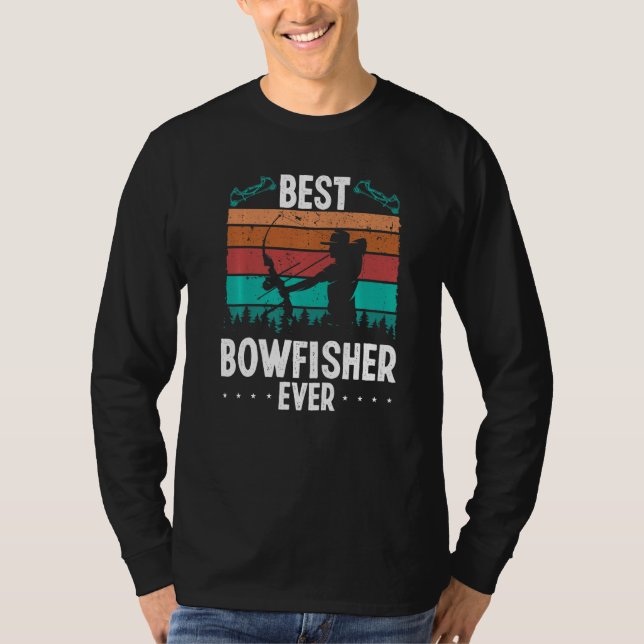 Bowfishing Airboat Best Bowfisher ever Bow Hunter  T Shirt (Framsida)
