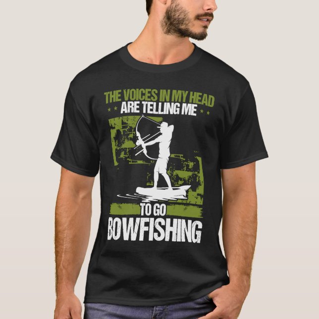 Bowfishing Airboat Bowhunter Bowfisher Fisherman A T Shirt (Framsida)