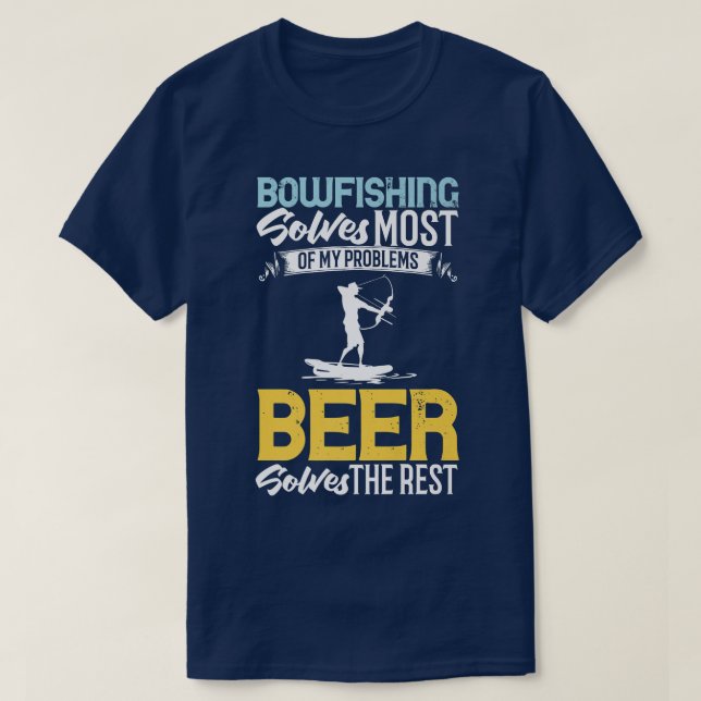 Bowfishing Bow Lights Arrows Crossbow Bowfisher  T Shirt (Design framsida)