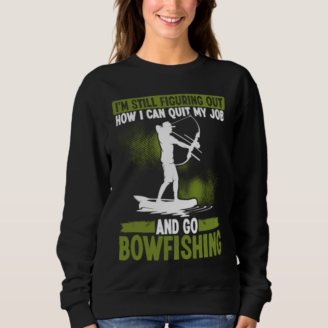 Bowfishing Bowhunter Fisherman Archer Airboat Bowf T Shirt (Framsida)