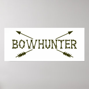 Bowhunter korsade pilar poster