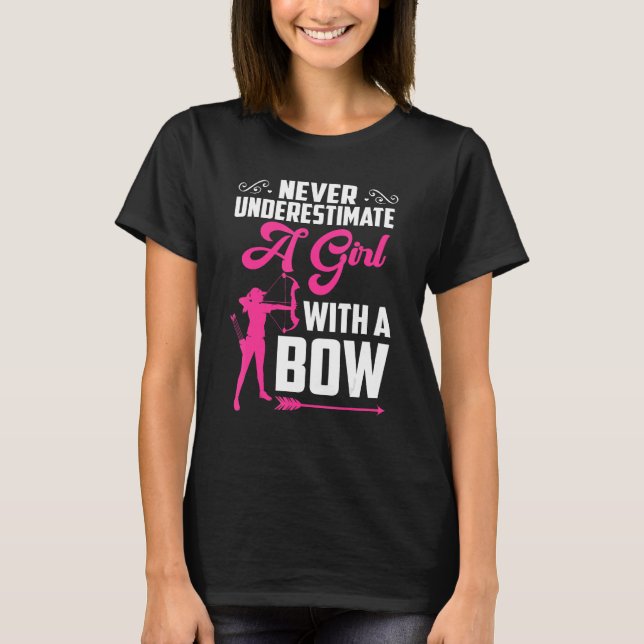 Bowhunter Shooting Fans  Archery For Girls Women T Shirt (Framsida)