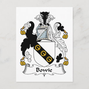 Bowie Family Crest Vykort