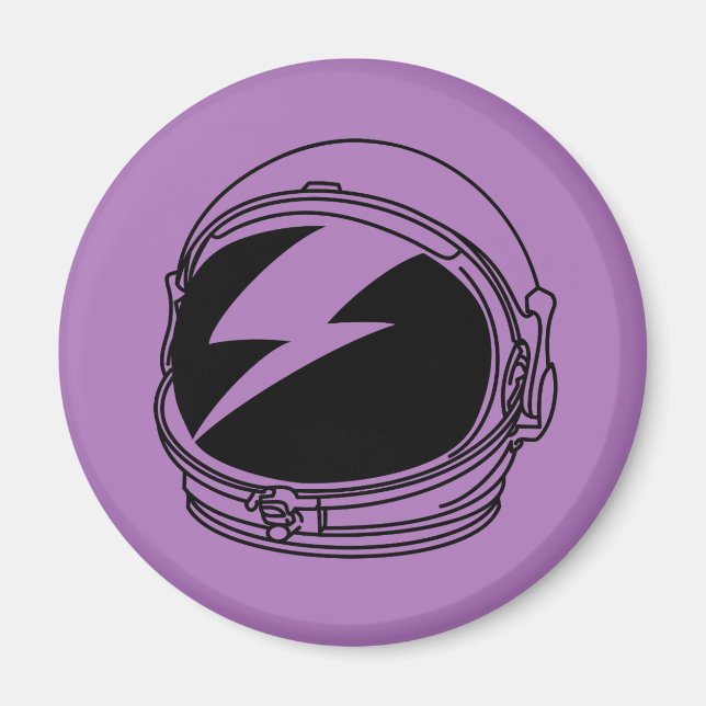 Bowie helmet magnet (Framsidan)