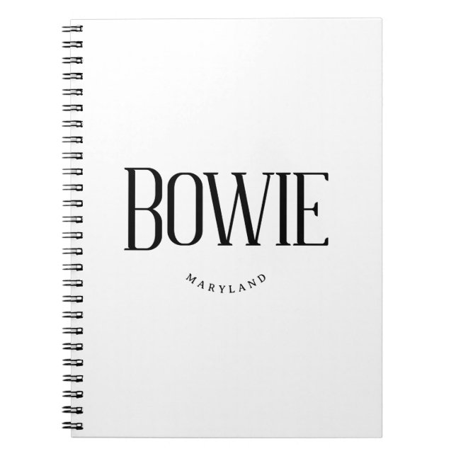 Bowie MD Anteckningsbok (Framsidan)