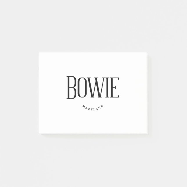 Bowie MD Post-it Block (Framsida)