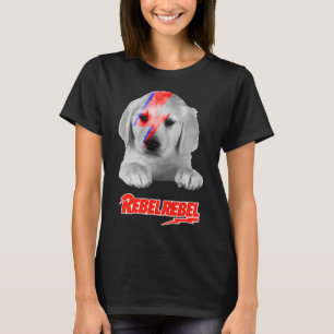 Bowie Ziggy Labrador Retriever Animal Rebel T Shirt