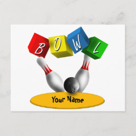 Bowl a Rama Bowling Vykort