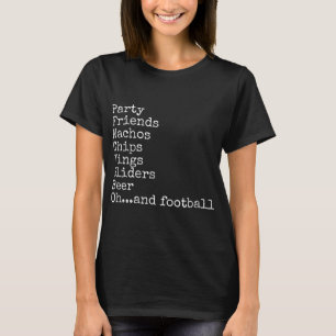 Bowl Game Toppen Party Foodie Beer T Shirt