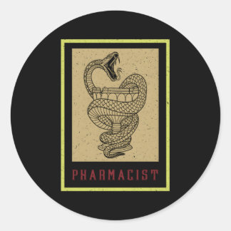 Bowl Hygieia Farmakologi Symbols Medicine Pharmac Runt Klistermärke