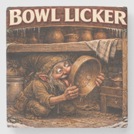 Bowl Licker Icelandic Yule Lad Stenunderlägg