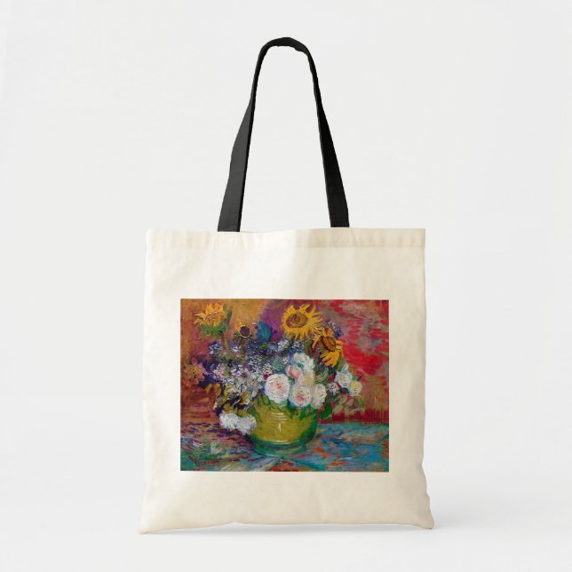 Bowl med Flowers, Van Gogh Tygkasse (Framsidan)