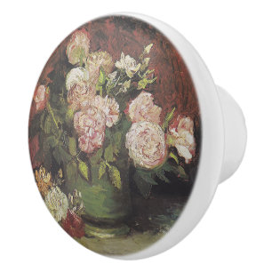 Bowl med Peonies och Ro av Vincent van Gogh Knopp