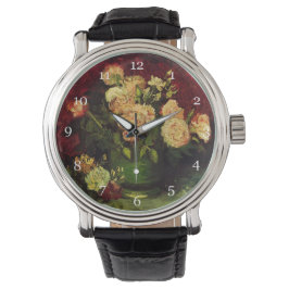 Bowl med Peonies och Ro, Vincent van Gogh. Armbandsur