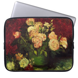 Bowl med Peonies och Ro, Vincent van Gogh Laptop Fodral