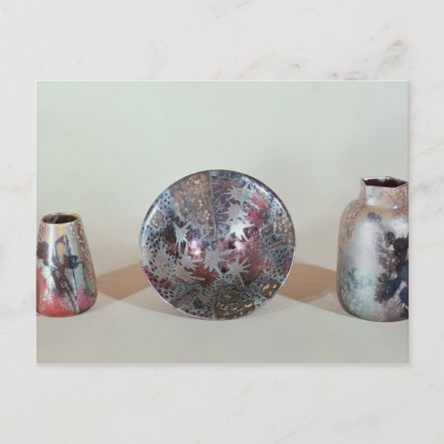 Bowl och vas, c.1890 vykort (Framsida)