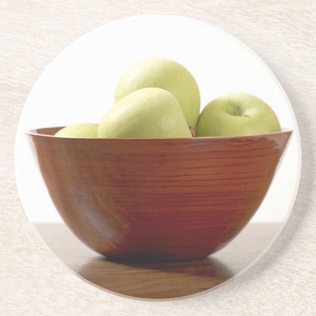 Bowl of Apples Sandstone Underläggs Underlägg Sandsten (Framsidan)