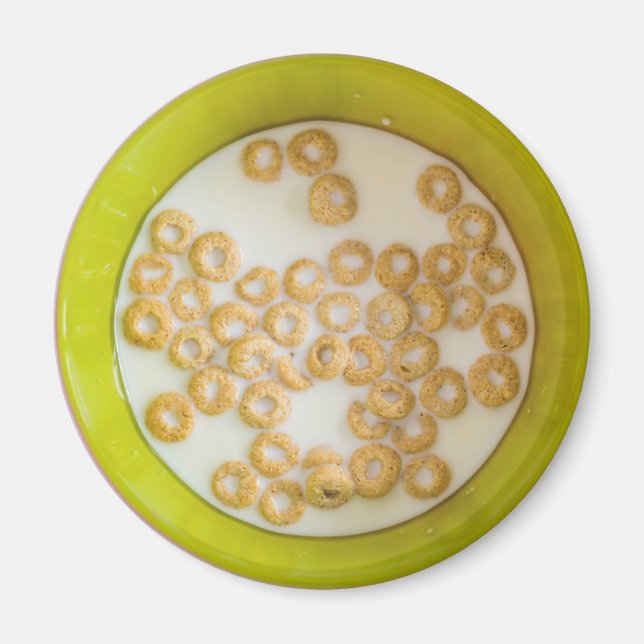 Bowl of Cereal Roligt Mat Magnet (Framsidan)