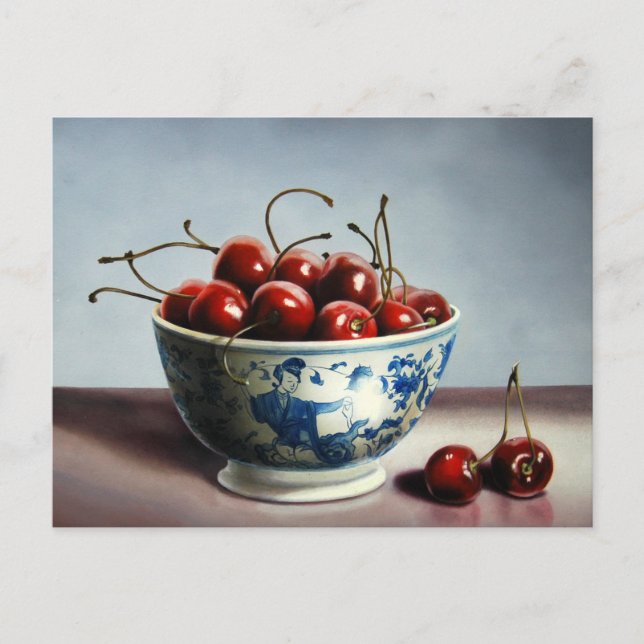 Bowl of Cherries Postcard Vykort (Framsida)