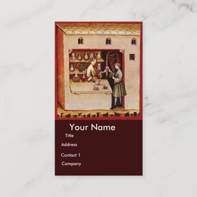 BOWL OF HYGEIA - Medicine, Pharmacy Visitkort (Framsida)